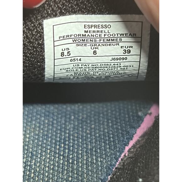 MERRELL Dassie Buckle Slip On Shoes Leather Womens 8.5 Espresso Brown Clogs - Picture 7 of 13